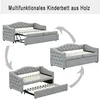 Łóżko tapicerowane Flieks 90x200cm z łóżkiem wysuwanym Podgląd zdjęcia produktu 5