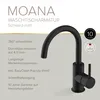 Bateria umywalkowa Lenz MOANA, czarna, matowa, Podgląd zdjęcia produktu 3