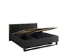 Designer Schlafzimmer Komplett Moon in Schwarz-Gold mit Produktbild-Vorschau 3