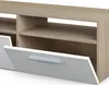 Close-up of a wooden and white lowboard with one drawer open. Náhľad obrázku produktu