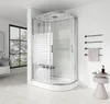 HOME DELUXE - Komplettdusche WHITE PEARL - Maße 120 x 80 cm Produktbild-Vorschau 2