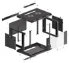 Lanberg WF01-6406-10B - Wandmontiertes Regal - 6U - 60 kg - Produktbild-Vorschau 18