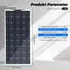 200W Solarpanel Flexibel Monokristallin 12V Solarmodul Set Produktbild-Vorschau 3