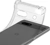 A clear phone case is shown partially covering a smartphone. Anteprima dell’immagine prodotto