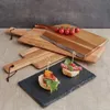 Olympia Servierbrett Akazienholz Wellenform 35,5 x 25cm Produktbild-Vorschau 1