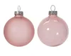 Weihnachtskugeln Glas 6cm x 6 Stück - Rosa transparent Produktbild-Vorschau 2