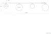 Deckenleuchte aus Metall und Glas Moonlight Brass 4 Spots Produktbild-Vorschau 6