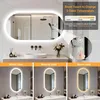 Lustro LED owalne WISFOR, 50x100 cm, lustro do łazienki z Podgląd zdjęcia produktu 5