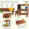 COSTWAY, cucina giocattolo per bambini con fioriera, Anteprima dell’immagine prodotto 8