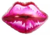 Folienballon Lippen, pink rot, ca. 65,5 x 64,5 cm Produktbild-Vorschau 1