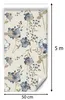 Vliestapete Blumen Blau Beige Tapete Floral Vintage Produktbild-Vorschau 4