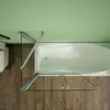 B.100cmxH.140cm Badewannenaufsatz 2-tlg. Faltwand mit 70cm Produktbild-Vorschau 2