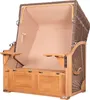 Strandkorb-Set - bene living - Schaalsee Teak - PE grau - Produktbild-Vorschau 23