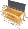 Regał na buty G21 90 x 33 x 50 cm, bambus Podgląd zdjęcia produktu 11