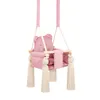 Indoor-Babyschaukel Rosa aus Velvet – Mit Produktbild-Vorschau 2