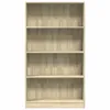 A tall, empty bookshelf with four shelves. Podgląd zdjęcia produktu