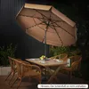 COSTWAY Ombrellone LED 300 cm, ombrellone da giardino a 3 Anteprima dell’immagine prodotto 2