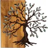 Wallity, Agac 5, Wanddeko, Nussbaum, Metall, 58 x 58 cm Produktbild-Vorschau 7