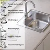 QUADRON Spülbecken 1-Becken Spüle | Größe: 48 x 48 x 16 cm Produktbild-Vorschau 3