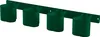 A dark green four-cup holder mounted on a dark green bar, presented against a white background. Produktbild-Vorschau