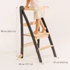 Échelle d'apprentissage en bois Montessori peu encombrante Voir les images du produit 3