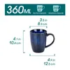 Ensemble de tasses en grès vancasso, 6 pièces, gobelets de Voir les images du produit 2