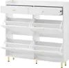 Merax Schuhschrank Schmal, Schuhkipper mit 4 Klappen und 2 Produktbild-Vorschau 9