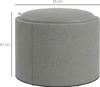 HOMCOM Pouf rond rembourré avec espace de rangement et Voir les images du produit 3