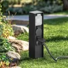 Prise électrique Ledvion IP44, noire, avec 2 prises et Voir les images du produit 6