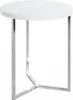 HAKU Beistelltisch chrom, weiß - MDF, Metall, B/H/T: Produktbild-Vorschau 1