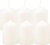 Bougies à tête ronde Ø4cm x 6cm - Pack de 6 Ivoire Voir les images du produit 1