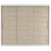 Schwebetürenschrank Alba 250 cm Weiß/Sonoma, ohne Spiegel Produktbild-Vorschau 2