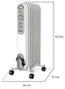 Ardes AR4R07S, Elektrische olie radiator, Olie, Productafbeelding-voorbeeld 2