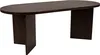 Esstisch oval mit geraden Kanten 204x90 cm Holz Produktbild-Vorschau 2