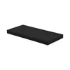 A black floating shelf is shown against a white background. Náhled obrázku produktu