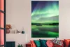 MuchoWow® Poster Nordlicht - See - Island - Grün - Wald - Produktbild-Vorschau 3