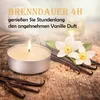 Theelicht met geur - Vanille - Verpakking van 54 stuks Productafbeelding-voorbeeld 3