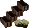 KOTARBAU® Lot de 4 Jardinières Extérieure Plastique Voir les images du produit 1