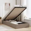 vidaXL Ottoman-Bett ohne Matratze Cappucino 100x200cm Produktbild-Vorschau 2