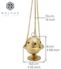 NKlaus Weihrauchschwenker mit Kette aus Messing, Gold, matt Produktbild-Vorschau 2