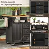 Sweiko Kücheninsel, Schrank, Buffetschrank 120 x 40 (80) x Produktbild-Vorschau 16