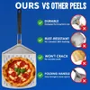 Große Pizzaschaufel, Pizzaschaufel aus Edelstahl, faltbar, Produktbild-Vorschau 3