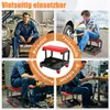 LZQ Werkstatthocker Arbeitshocker mit Ablage, Gepolstert Produktbild-Vorschau 8