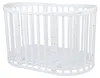 Dětská rostoucí postýlka 9v1 oval bílá + set Náhled obrázku produktu 28