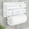 3in1 Küchenrollenhalter für Alufolie Frischhaltefolie Produktbild-Vorschau 2