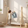 Relaxdays Kleiderständer für Kinder, HxBxT: 100 x 80 x 40 Produktbild-Vorschau 2