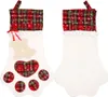 TOPANBIETER 999 Weihnachtsstrumpf rot Tierpfote Weihnachten Produktbild-Vorschau 1