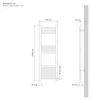 LuxeBath, radiátor na ručníky Sahara, 400x1200 mm, béžová Náhled obrázku produktu 9