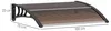 Outsunny, tettoia per porta d'ingresso, dimensioni 120 x 75 Anteprima dell’immagine prodotto 3