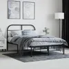 vidaXL Struttura letto con testiera in metallo nero 120x200 Anteprima dell’immagine prodotto 3